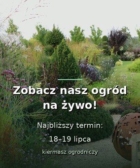 Zobacz nasz ogród na żywo - 18 i 19 lipca, kiermasz ogrodniczy