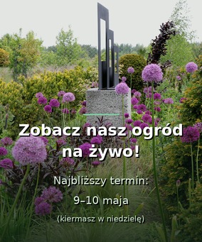 Zobacz nasz ogród na żywo - 9 i 10 maja, kiermasz w niedzielę