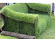 Kanapa z trawnika z rolki firmy "Świat Trawy" z Poznania