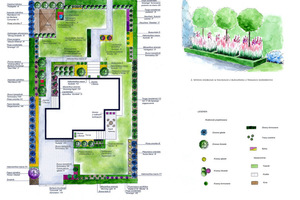 Projekt Gardenarium: ścieżka nie biegnie prosto, zahacza o niewielką rabatę